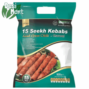 Crown Green Chilli Seekh Kebab Meat15X10pkt