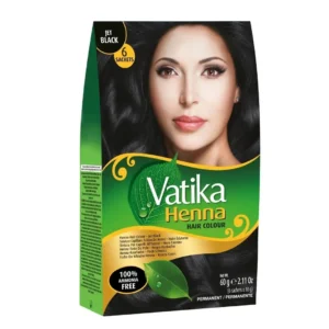 Vatika Henna Jet Black Hair Color 6X60 gm