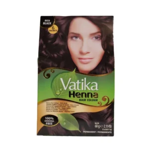 Vatika Henna Rich Black Hair Color 6X60 gm