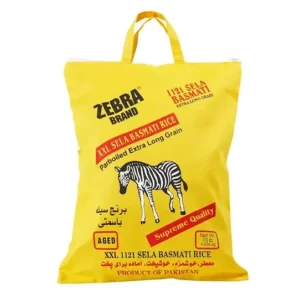 Zebra XXL Sella Basmati Rice 4X5kg