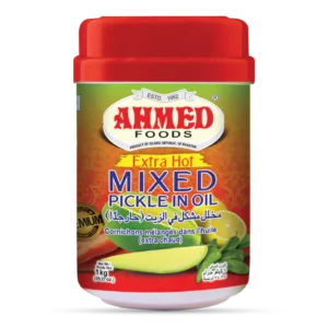 ahmed pickle mixed in oil extra hot 6x1000g