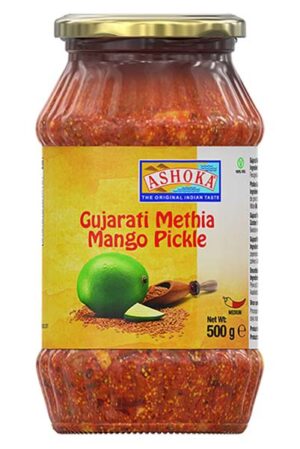 ashoka gujrati methia mango pickle 6x500g