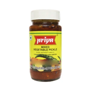 mixed vegetable pickle 4x6x300g priya.webp