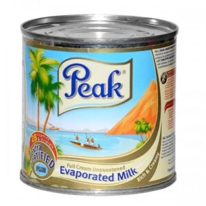 peak condensed unsweetened(evaporate milk 24x170g