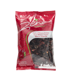 zena red dried hibiscus flowers 15x125g