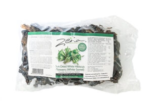 zena white dried hibiscus flowers 15x125g